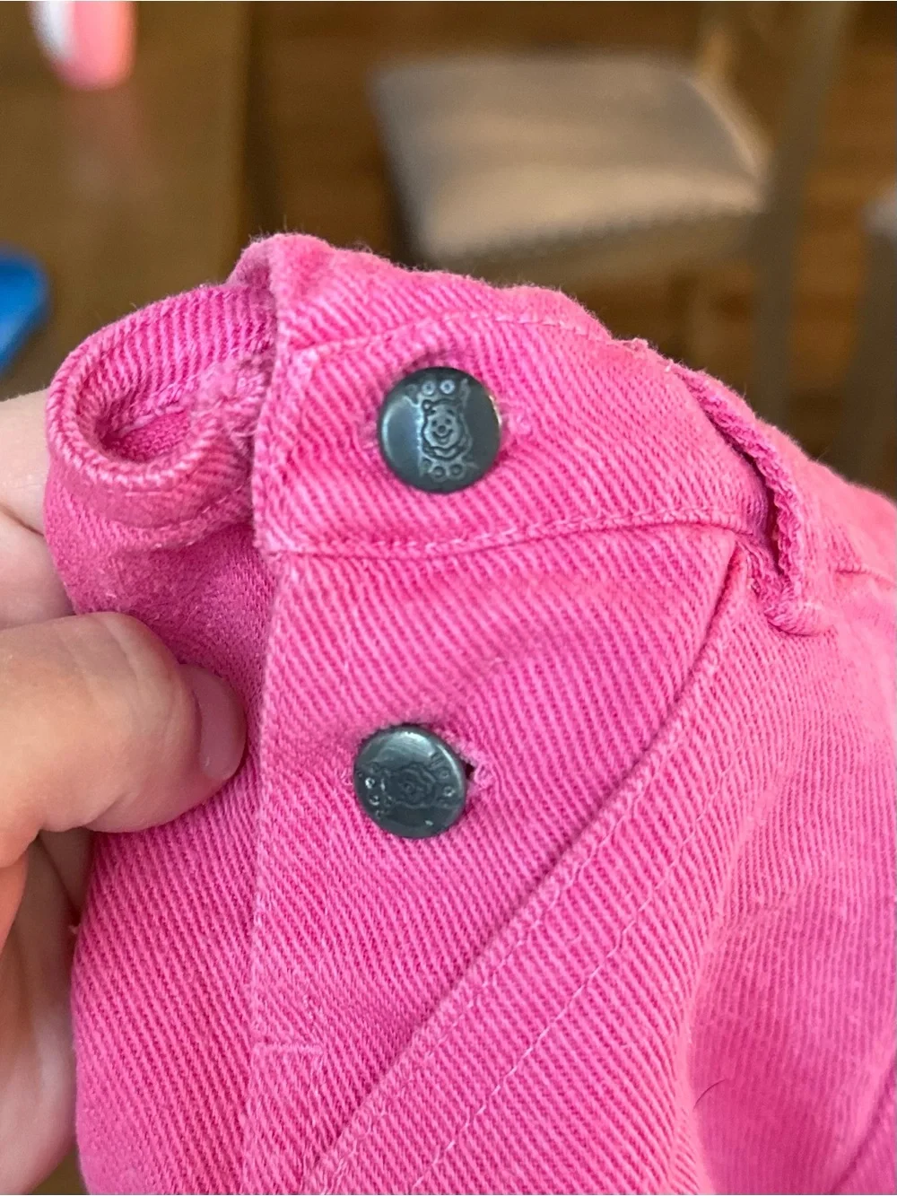 Vintage Baby Girl Hot Pink 90s/Y2K Winnie the Pooh Embroidered Bubble Overalls